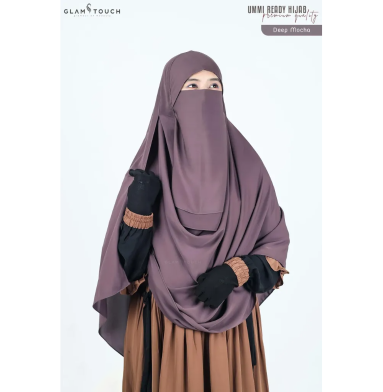 Glam Touch Ummi Instant Ready Hijab And Niqab Set image
