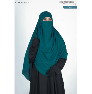 Glam Touch Ummi Instant Ready Hijab And Niqab Set image