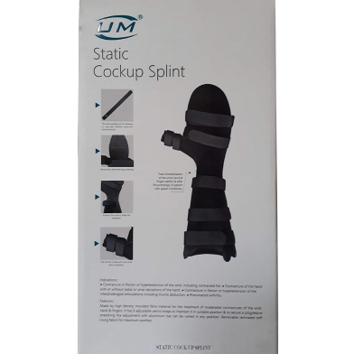 UM Static Cockup Splint,With Hand Resting Splint - Right Side (Medium) image