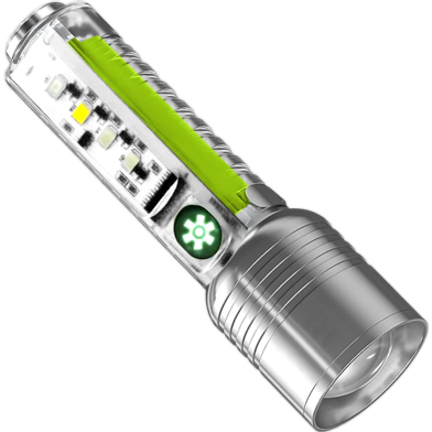 USB C Radium Based 8 Modes Rechargeable Powerful Led Flashlight Keychain With Tail Magnet And Uv Light Portable 800LM 1200LM Torch image