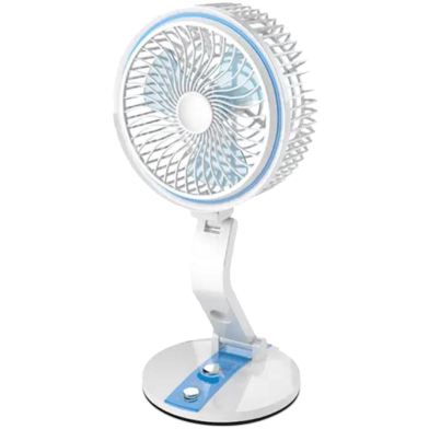 USB Rechargeable Folding Fan with LED Light 17 Inch (any color) - LR-2018 image