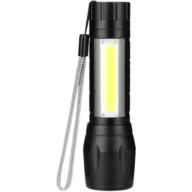 Multi Functional Usb Rechargeable LED Mini Flashlight - ips image