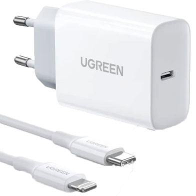 Ugreen PD 20W Fast Charger Set MFi-certified EU image