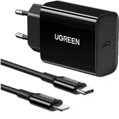 Ugreen PD 20W Fast Charger Set MFi-certified EU image