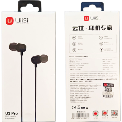 UiiSii U3 Pro High-Quality Earphone Comfortable Wear Strong Bass and Clear Voice image