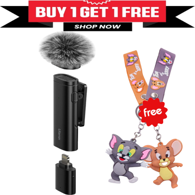 Ulanzi WM - 10 Wireless Clip - on Microphone for Smartphone or Tablet (Buy One Get Any One Tom and Jerry Key Ring FREE) image