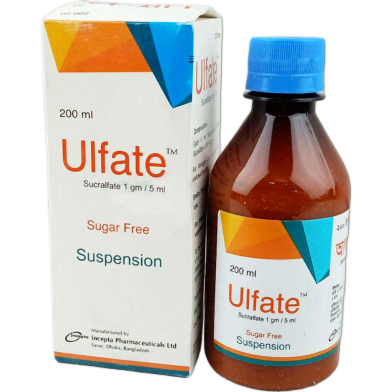 Ulfate Sucralfate 1 gm / 5 ml Suspension 200 ml image