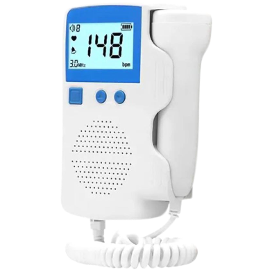 Ultrasound Doppler Fetal Heart Rate Monitor Home Fetal Heart Rate Monitor Stethoscope Fetal Heart Rate Monitor (Any Color) image