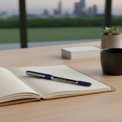 Uni-Ball Eye Micro 0.5mm Ball Pen Blue Ink - (UB-150) Slide 2