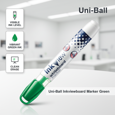 Uni-Ball Inkviewboard Marker Green - PWB-202 Slide 3