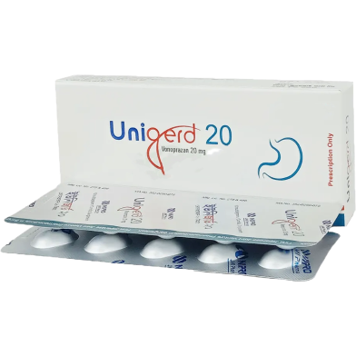 Unigerd 20 mg Tablet 10's Strip image