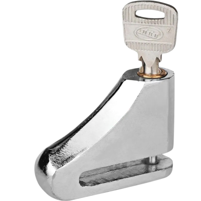 Universal Disc Brake Lock Rust Proof Durable Anti-Theft (Non Acid Proof) Copper Cylinder With 2 Keys image