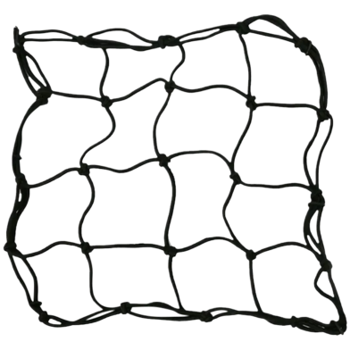 Universal Motorcycle 6 Hooks Luggage Fuel Tank Heavy-Duty Helmet Cargo Organizer Net Black 1Pcs image