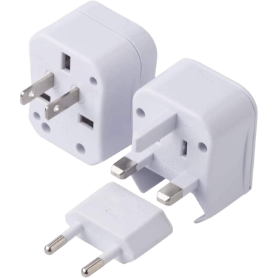 Universal 3-in-1 Travel Adapter Multi Plug (UK/US/AU/EU/CA) image