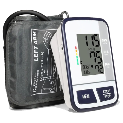 Upper Arm BP Machine Easy to Use Upper Arm Blood Pressure Monitor Tensiometer image