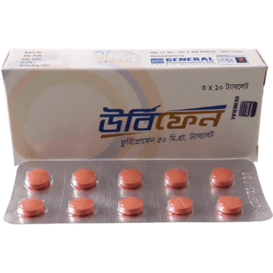Urbifen 50 mg Tablet 10'S Strip image