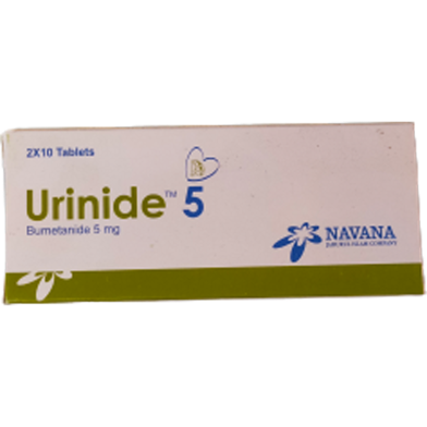 Urinide 5 mg Tablet 10's Strip image