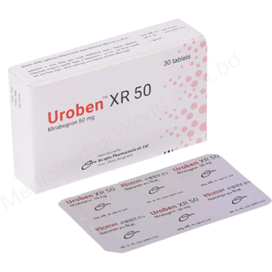 Uroben XR 50 mg Tablet (Extended Release) 10's Strip image