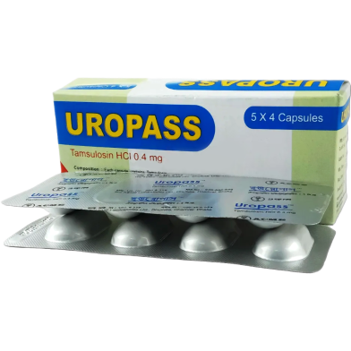 Uropass 0.4 mg Capsule 4's Strip image