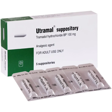Utramal 100mg Suppository 5's Strip image