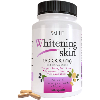 VAITE Skin Whitening Glutathione 90000mg Blend-120 Capsules image