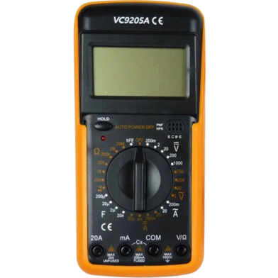 VC/DT 9205A Digital Multimeter Auto Power Off With Protective Case Data Hold Function High Precision Data Measurements AVO Meter image