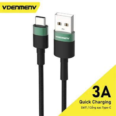 VDENMENV D61T High Speed Fast Charging Data Cable USB To Type C 3A image