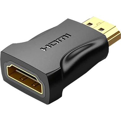 VENTION AIMB0 HDMI Male To Female Adapter Black image
