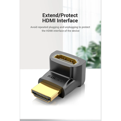 VENTION AINB0 HDMI 270 Degree Male To Female Adapter Black Slide 4