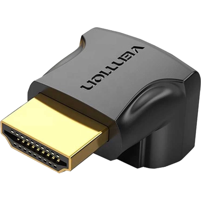 VENTION AIOB0 HDMI 90 Degree Male To Female Adapter Black image
