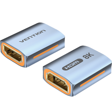 VENTION AIUH0 HDMI-A Female to Female 8K Adapter Gray Aluminum Alloy Type image