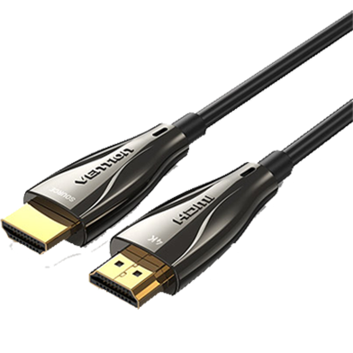 VENTION ALABAF Optical HDMI Male to Male HD Cable 80M Black Zinc Alloy Type image