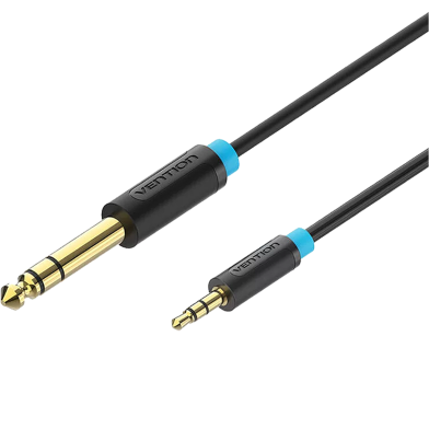 VENTION BABBI 3.5mm TRS Male to 6.35mm Male Audio Cable 3M Black image