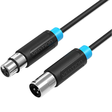 VENTION BBFBN XLR Audio Extension Cable 15M Black image