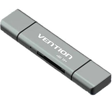 VENTION CCJH0 USB2.0 Multi-function Card Reader Gray image