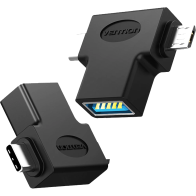 VENTION CDIB0 OTG Adapter Black image