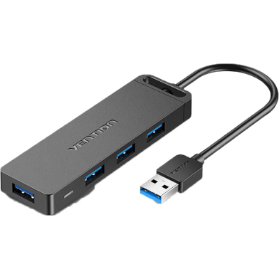 VENTION CHLBF 4-Port USB 3.0 Hub With Power Supply 1M Black image