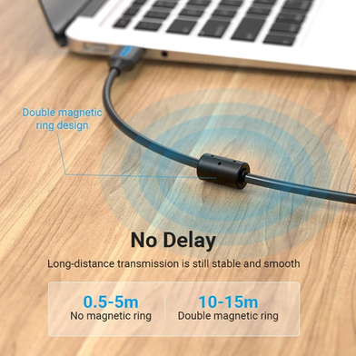 VENTION COQBN USB 2.0 Type A to Type B Printer Cable Black - 10M Slide 4