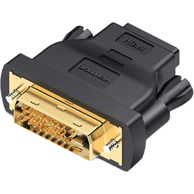VENTION ECDB0 DVI(24 PLus 1) Male to HDMI Female Adapter Black image