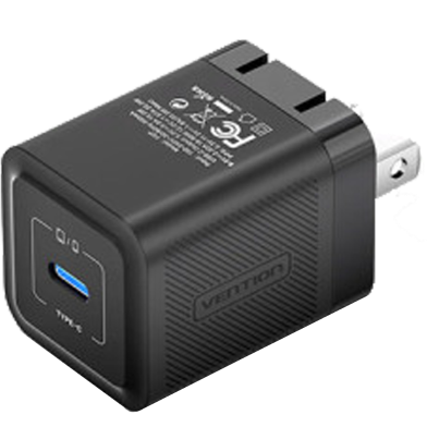 VENTION FEPB0-US 1-Port USB-C 20W GaN Charger Black image