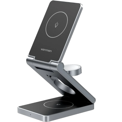 VENTION FGFH0 15W Wireless Charger Stand with MagSafe Gray image