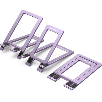 VENTION KCZH0 Portable Cell Phone Stand Holder for Desk Aluminum Alloy Type Gray image