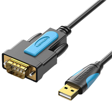 VENTION VAS-C02-B150 USB to RS232 Serial Adapter Black 1.5M image