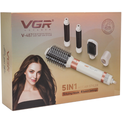 VGR V-487 Professional 5-in-1 Hot Air Styler Set for Women image