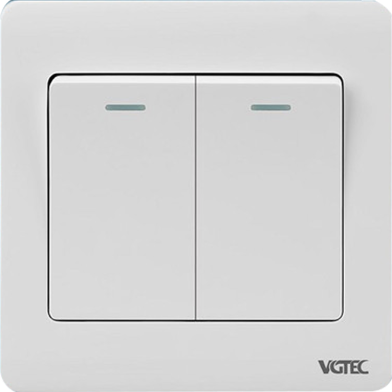 VGTEC 2 Gang 1 Way Switch (Regular Series) image