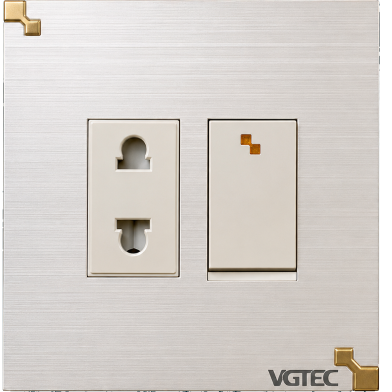 VGTEC 2 Pin Socket with Switch (Crystal Series) image