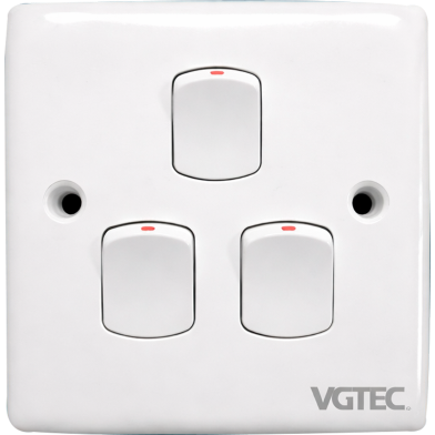VGTEC 3 Gang 1 Way Switch (Econo Series) image