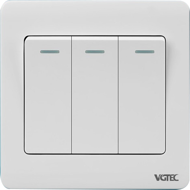 VGTEC 3 Gang 1 Way Switch (Regular Series) image