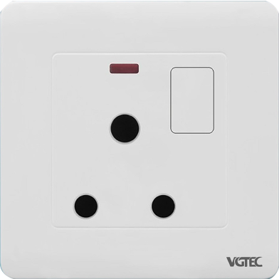 VGTEC 3 Pin Round Socket with Socket (Regular Series) image