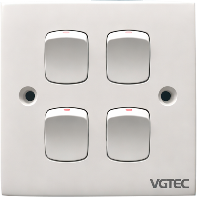 VGTEC 4 Gang 1 Way Switch (Econo Series) image